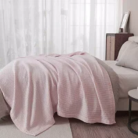 Linery All Season Waffle Weave Super Soft Reversible Lightweight Throw