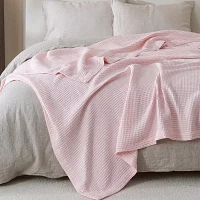 Linery All Season Waffle Weave Super Soft Washable Reversible Lightweight Throw