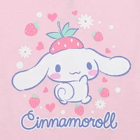 Little & Big Girls Cinnamoroll Crew Neck Short Sleeve Graphic T-Shirt