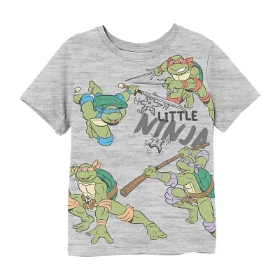 Xtreme Toddler Boys Crew Neck Short Sleeve Teenage Mutant Ninja Turtles Graphic T-Shirt