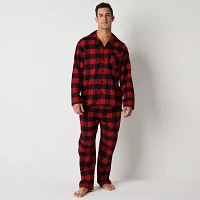 North Pole Trading Co. Mens Flannel Long Sleeve 2-pc. Matching Family Pant Pajama Set