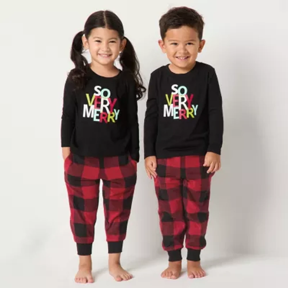 North Pole Trading Co. Toddler Unisex Microfleece 2-pc. Christmas Matching Family Pajama Set