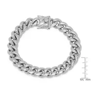 Stainless Steel Semisolid Curb Chain Bracelet