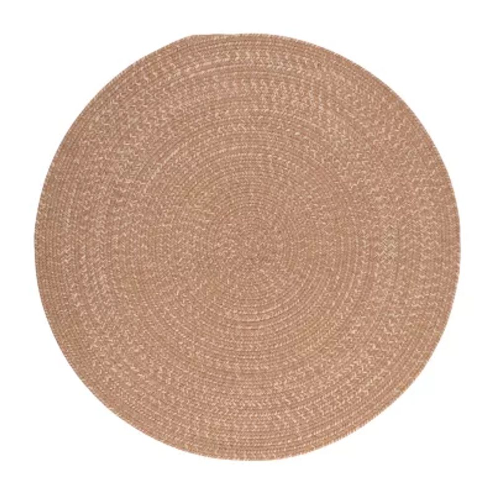 Colonial Mills American Tweed Geometric Braided Reversible Indoor Round Accent Rug