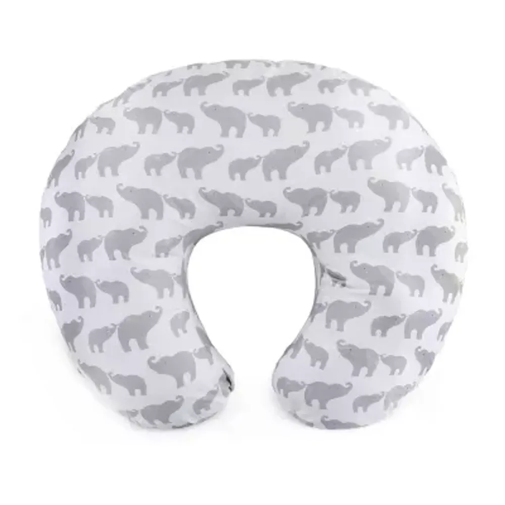 The Peanutshell Grey Elephants Nursing Pillows