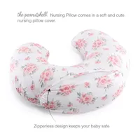 The Peanutshell Pink Flowers Nursing Pillows