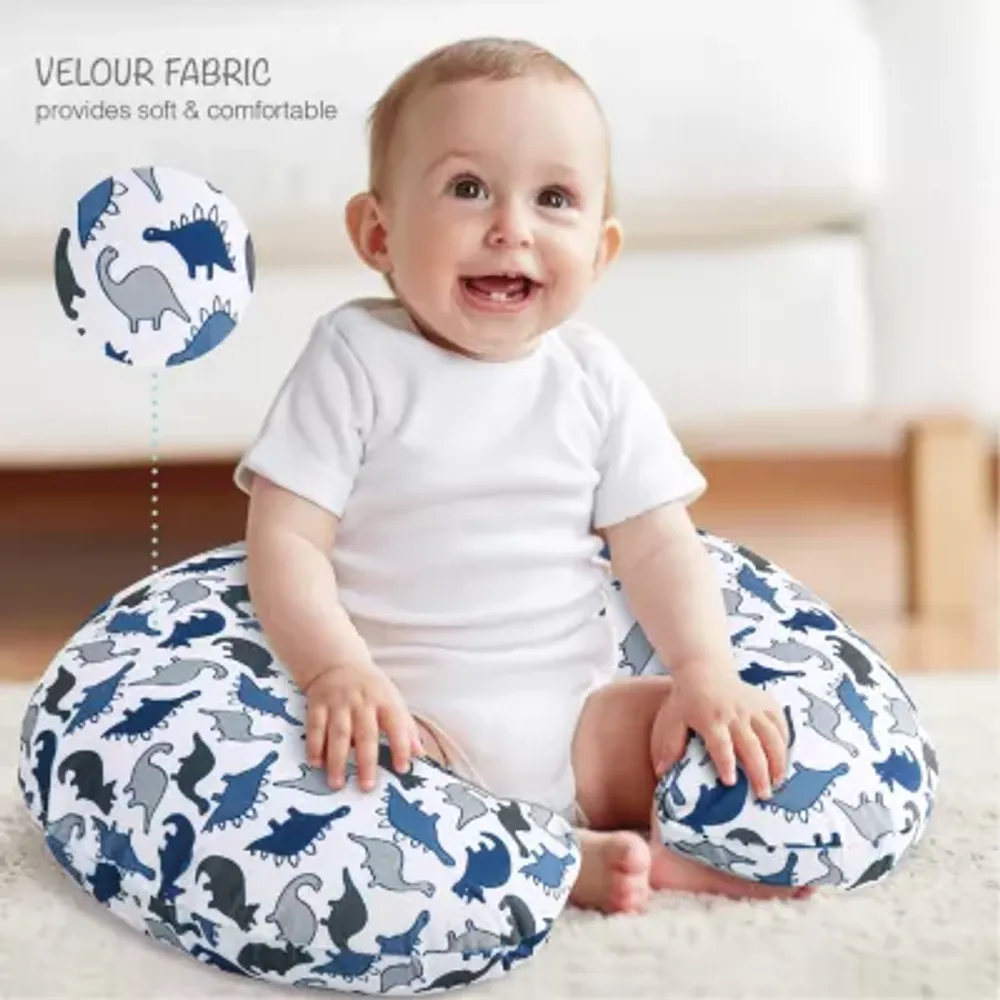 The Peanutshell Dino/Navy Dot Nursing Cover