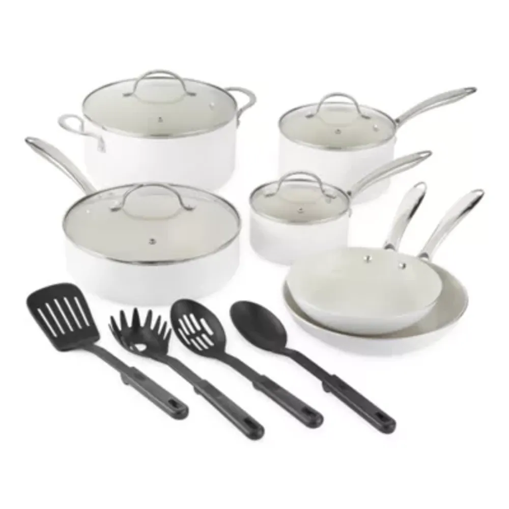 Cooks Hard Anodized 10-pc. Cookware Set, Color: Black - JCPenney