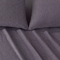 Linery Heathered Solid Flannel Sheet Set