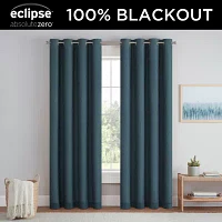 Eclipse Dutchess Grommet Top 100% Blackout Single Curtain Panel