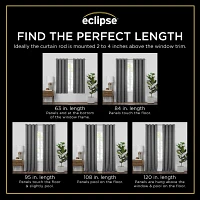 Eclipse Dutchess Grommet Top 100% Blackout Single Curtain Panel