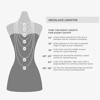 Arizona Silver Tone Girls Zinc Flower Pendant Necklaces