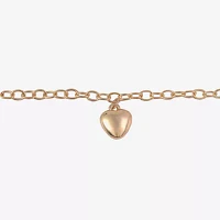 Arizona Gold Tone 3-pc. 7 Inch Link Heart Bracelet Set