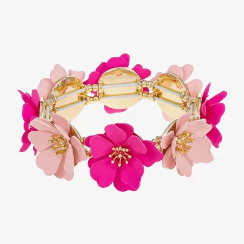 Liz Claiborne Flower Stretch Bracelet