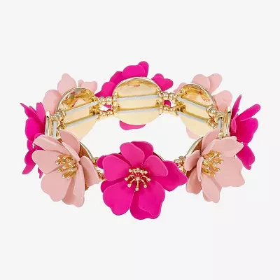 Liz Claiborne Flower Stretch Bracelet