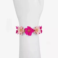 Liz Claiborne Flower Stretch Bracelet