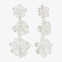 Liz Claiborne Flower Drop Earrings