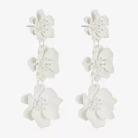 Liz Claiborne Flower Drop Earrings