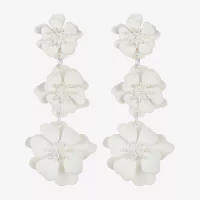 Liz Claiborne Flower Drop Earrings