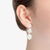 Liz Claiborne Flower Drop Earrings