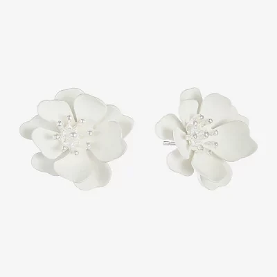 Liz Claiborne 20.5mm Flower Stud Earrings