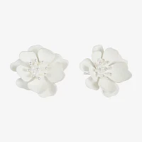 Liz Claiborne 20.5mm Flower Stud Earrings