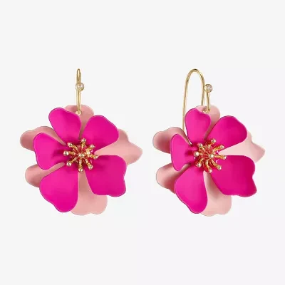 Liz Claiborne Flower Drop Earrings