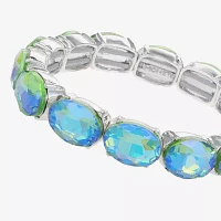 Monet Jewelry Glass Oval Stretch Bracelet