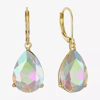Monet Jewelry Gold Tone Glass Drop Earrings
