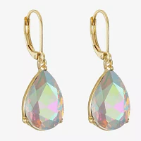 Monet Jewelry Gold Tone Glass Drop Earrings