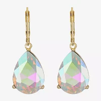 Monet Jewelry Gold Tone Glass Drop Earrings