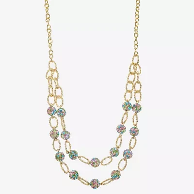 Monet Jewelry Womens Glass 18 Inch Strand Necklace