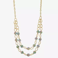 Monet Jewelry Womens Glass 18 Inch Strand Necklace