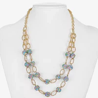 Monet Jewelry Womens Glass 18 Inch Strand Necklace