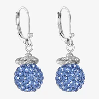 Monet Jewelry Glass Round Drop Earrings