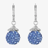 Monet Jewelry Glass Round Drop Earrings