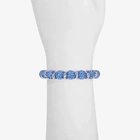Monet Jewelry Womens Glass Round Stretch Bracelet