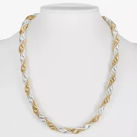 Monet Jewelry Two Tone Twisted Collar Necklace