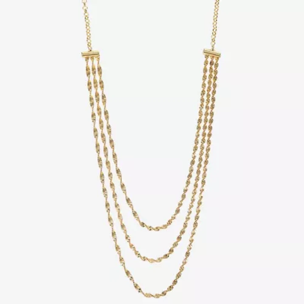 Monet Jewelry Twisted Womens 18 Inch Fashion Chain Necklace