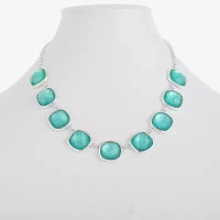 Monet Jewelry Glass 17 Inch Rolo Collar Necklace