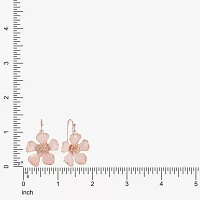 Liz Claiborne Simulated Pearl Flower Drop Earrings