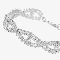 Monet Jewelry Silver Tone Glass 7.5 Inch Strand Bracelets