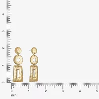 Liz Claiborne Hammered Drop Earrings