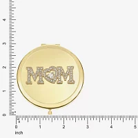 Monet Jewelry Gold Tone Mom Gold Tone Heart Compact Mirror