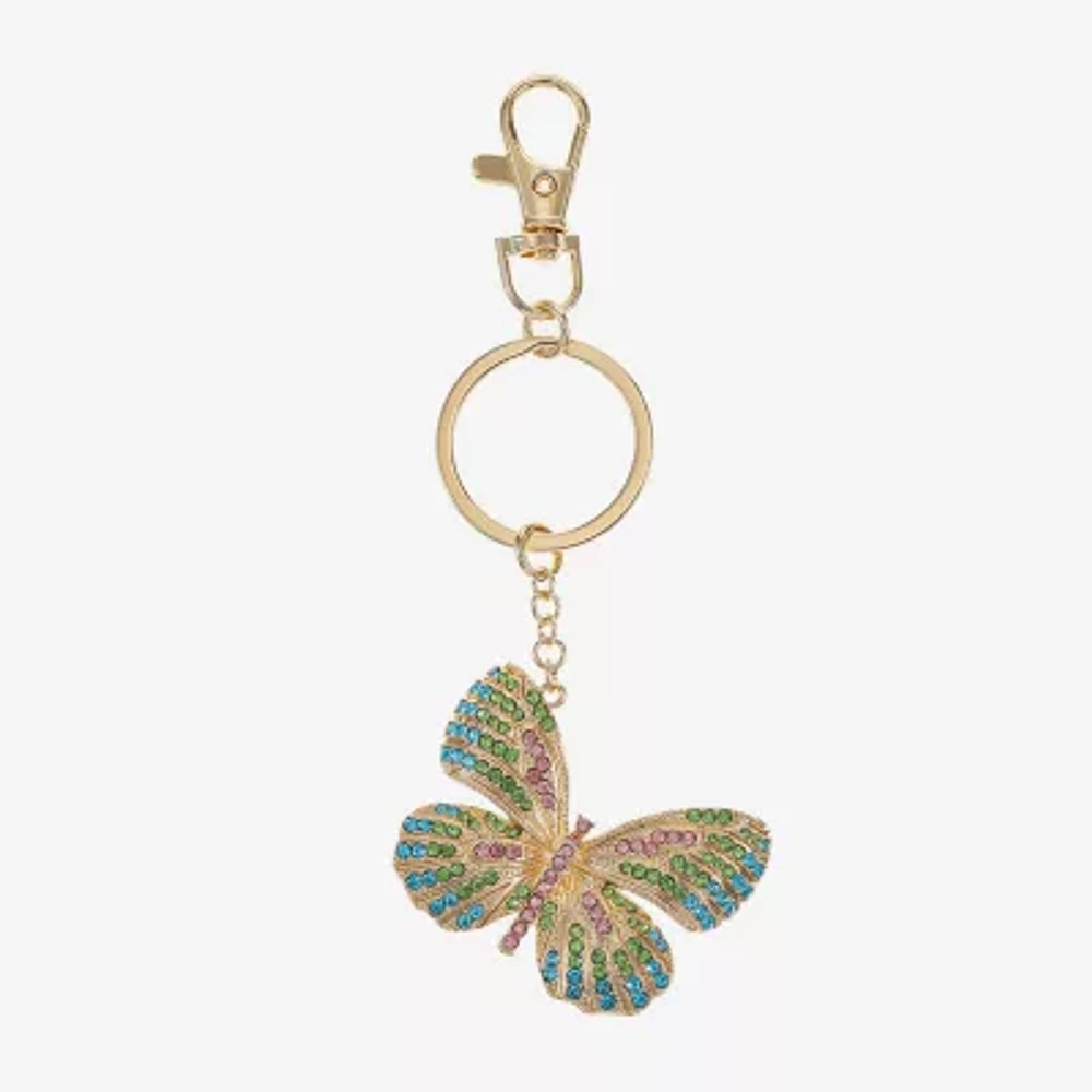 Monet Jewelry Gold Tone Butterfly Key Chain