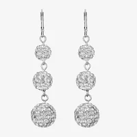 Monet Jewelry Glass Round Drop Earrings