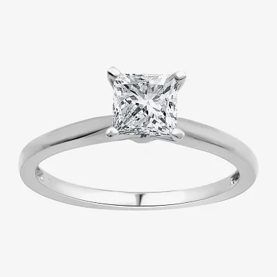 G / Si1-Si2) Womens 3/4 CT. Lab Grown White Diamond 10K Gold Solitaire Engagement Ring