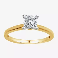 G / Si1-Si2) Womens 3/4 CT. Lab Grown White Diamond 14K Gold Solitaire Engagement Ring