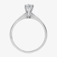 G / Si1-Si2) Womens 3/4 CT. Lab Grown White Diamond 10K Gold Marquise Solitaire Engagement Ring