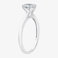 G / Si1-Si2) Womens 3/4 CT. Lab Grown White Diamond 10K Gold Oval Solitaire Engagement Ring